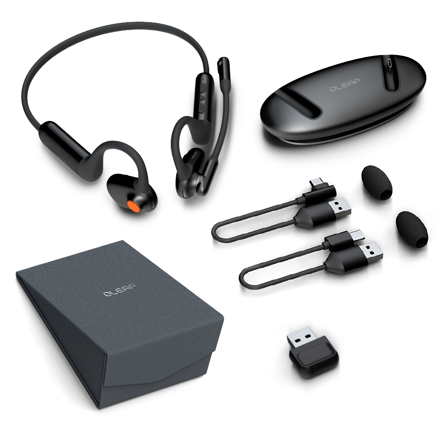 Oleap Pilot - The Best Call Headset with ENC Noise Reduction Technology